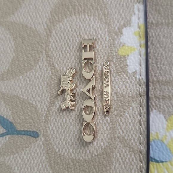 Coach Gemma Tan Floral Crossbody Bag - Picture 5 of 9